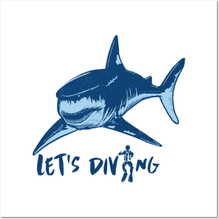 Let's Go Diving Posters and Art